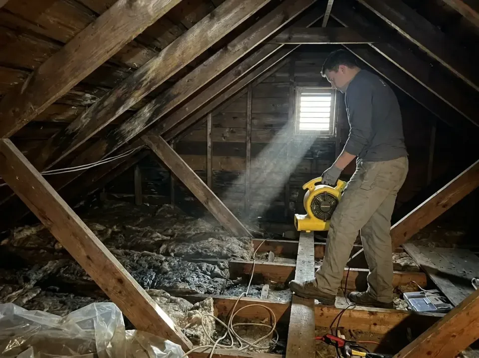 attic-water-damage-drying-proc-007 — frequently asked questions, Emergency Water Extraction & 24/7 Flood Response in Beaverc…